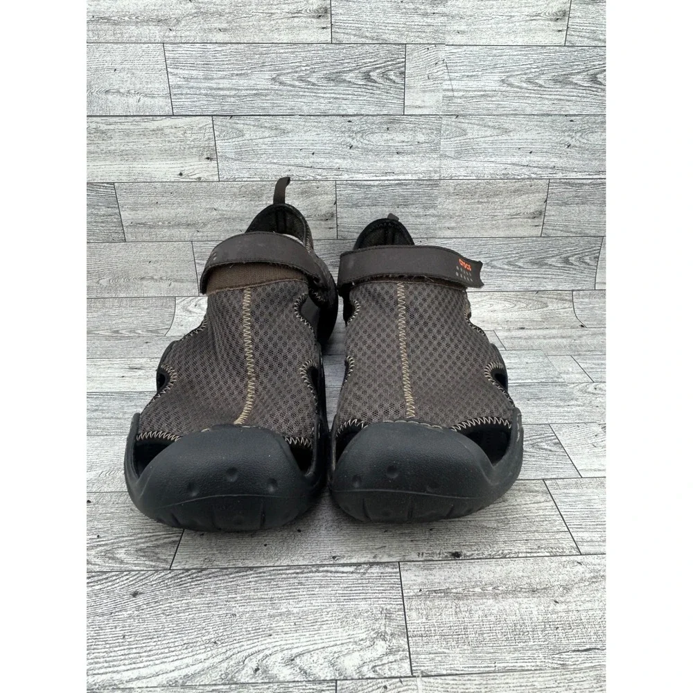 Crocs Swiftwater Brown Black Mesh Closed Toe Sport Sandals Mens 9 15041 Crocs 15041 brown swiftwater - Gem main image 3
